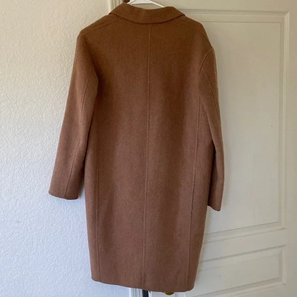 Uniqlo Women's Brown Pea Coat - Picture 4 of 4